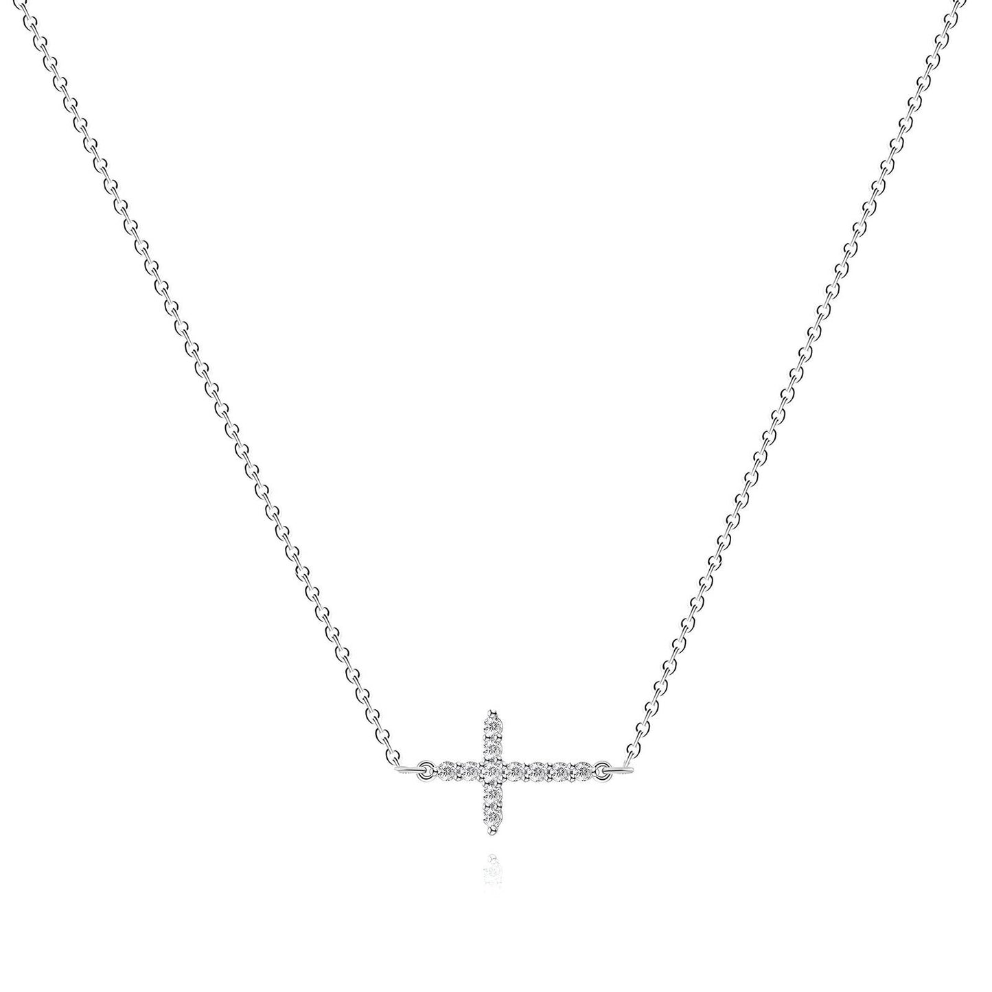 "Crosses" Necklace, Stainless Steel