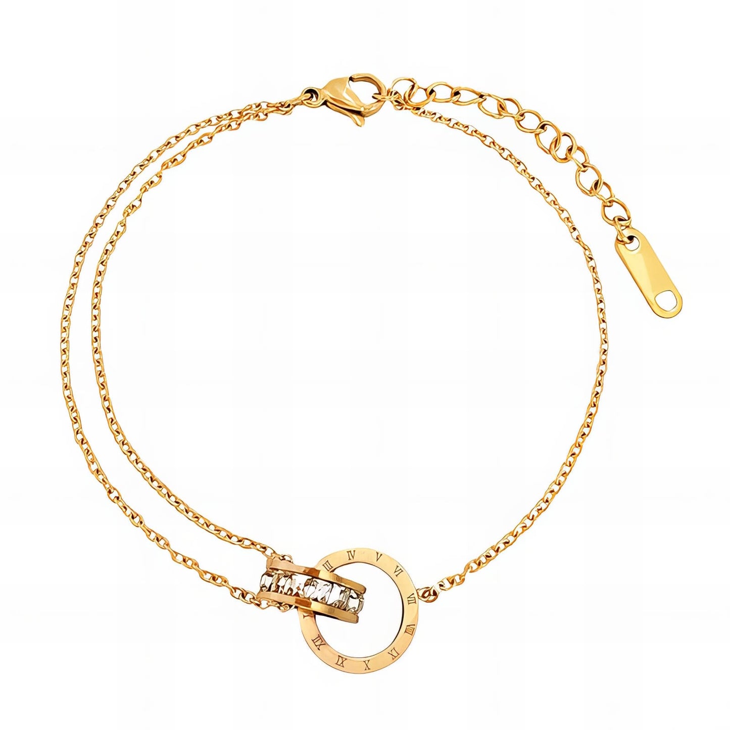 Gold Eternal Time Anklet