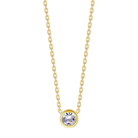 Necklace, 18K Gold Plated Steel