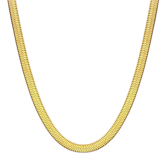 Necklace, 18K Gold Plated Steel